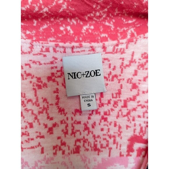 NIC+ZOE Sunset Seeker Jacket Womens Size S Multicolor Sweater Longline Artsy - Picture 10 of 14